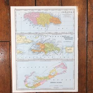 1941 Maps: Mexico/Jamaica, Haiti, Dominican Republic